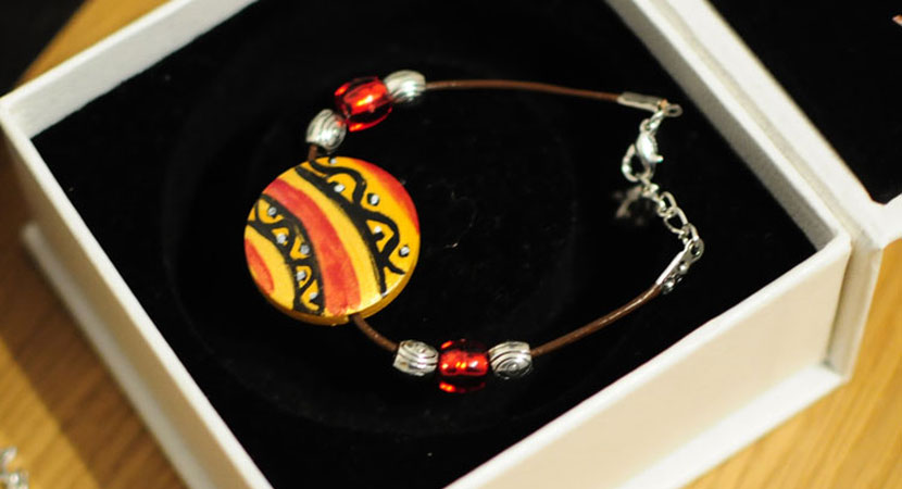 Hand painted jewellery- bracelets
