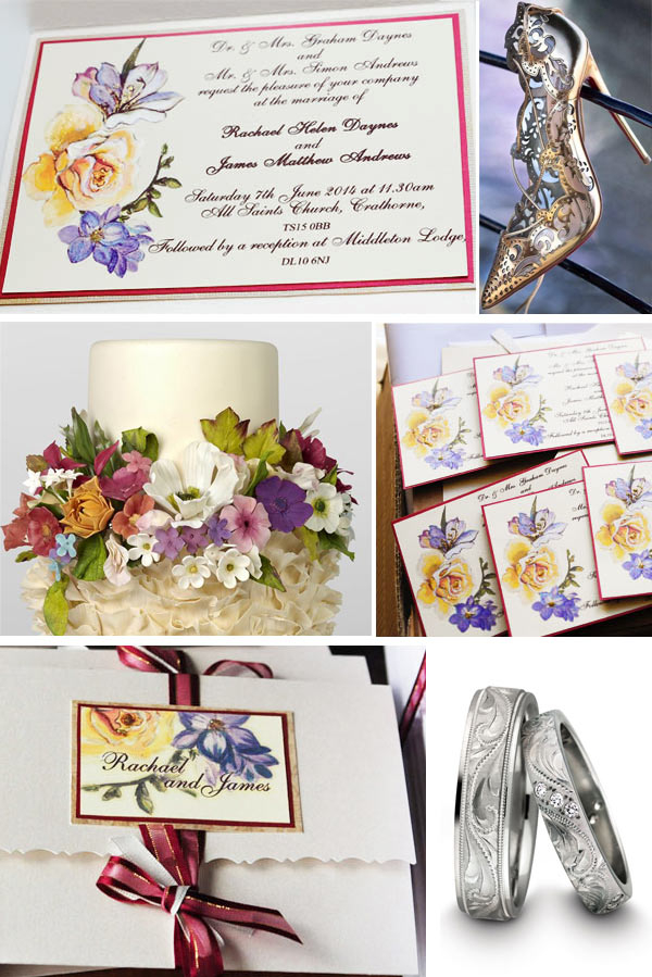 Rose_flowers_bespoke_high_quality_invitations_order_of_service_rings_assorted_painted