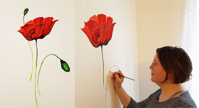 Mural art painting