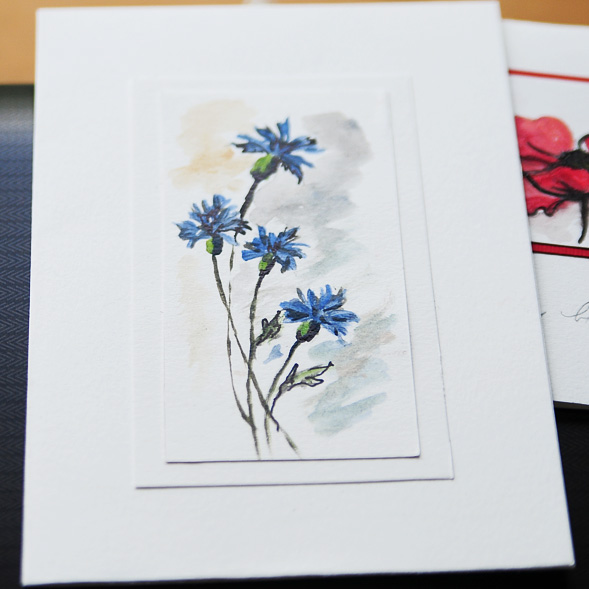 Floral greeting cards