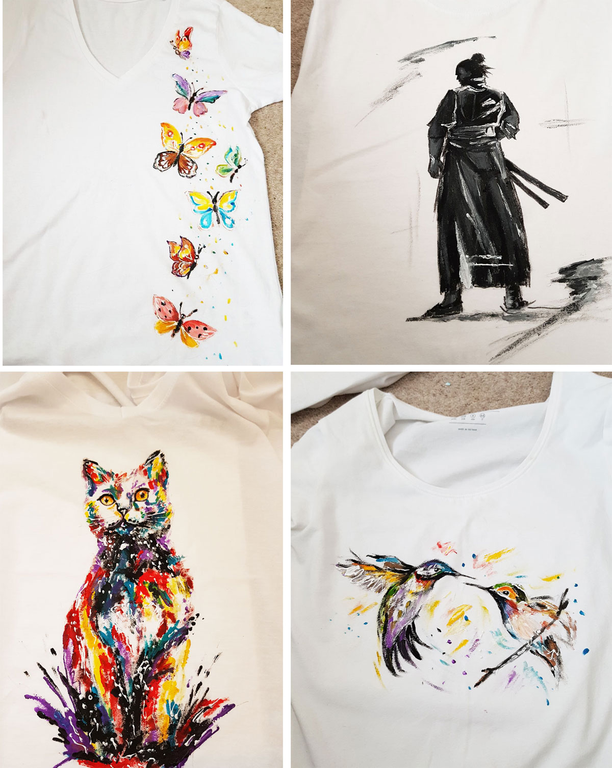 Wearable-art,-design-clothing,-art-t-shirt,-unique-gift,-art-shirt,-painting-on-clothing,-unique-clothing,-art-tee,-handmade-good-price