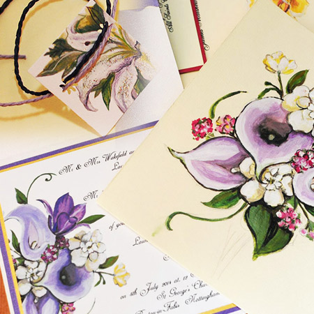 Wedding invitations by Herminart