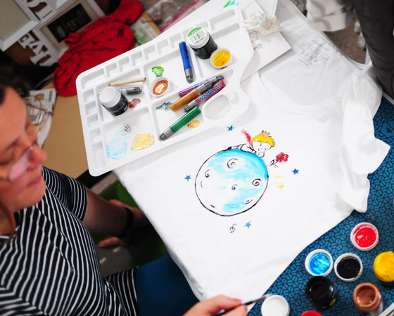 Painted t-shirts for children