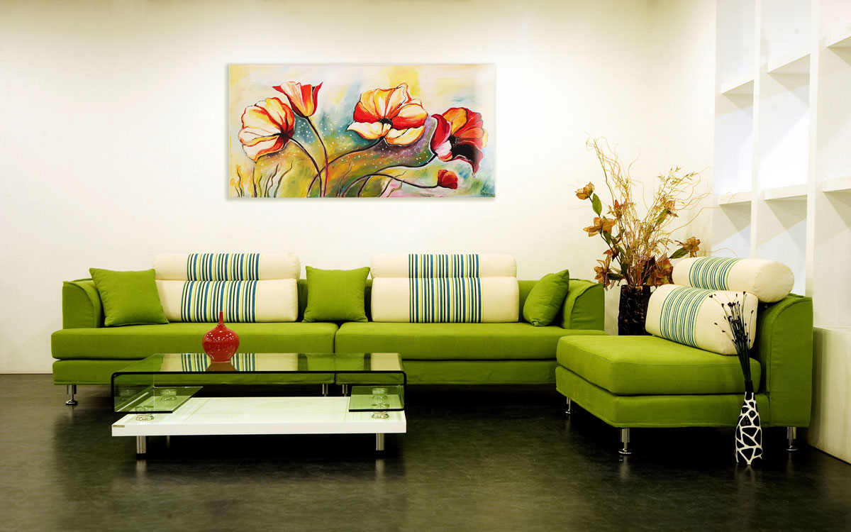 RedPoppies-pop-art-abstractoil-interior--painting-on-canvas-original-for-the-artist-swindon