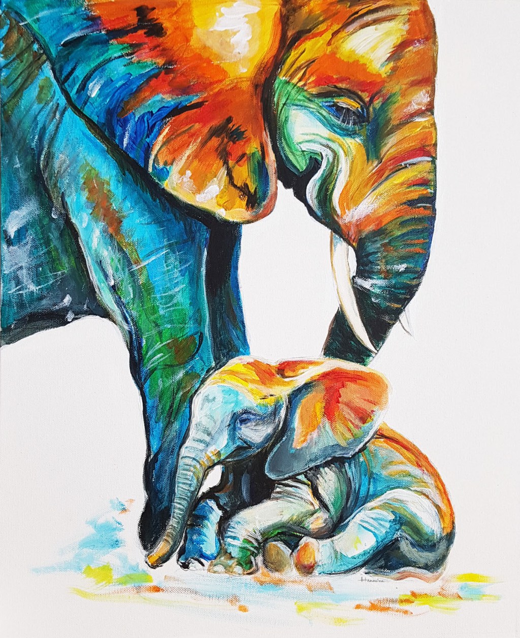 Elephant mothers love