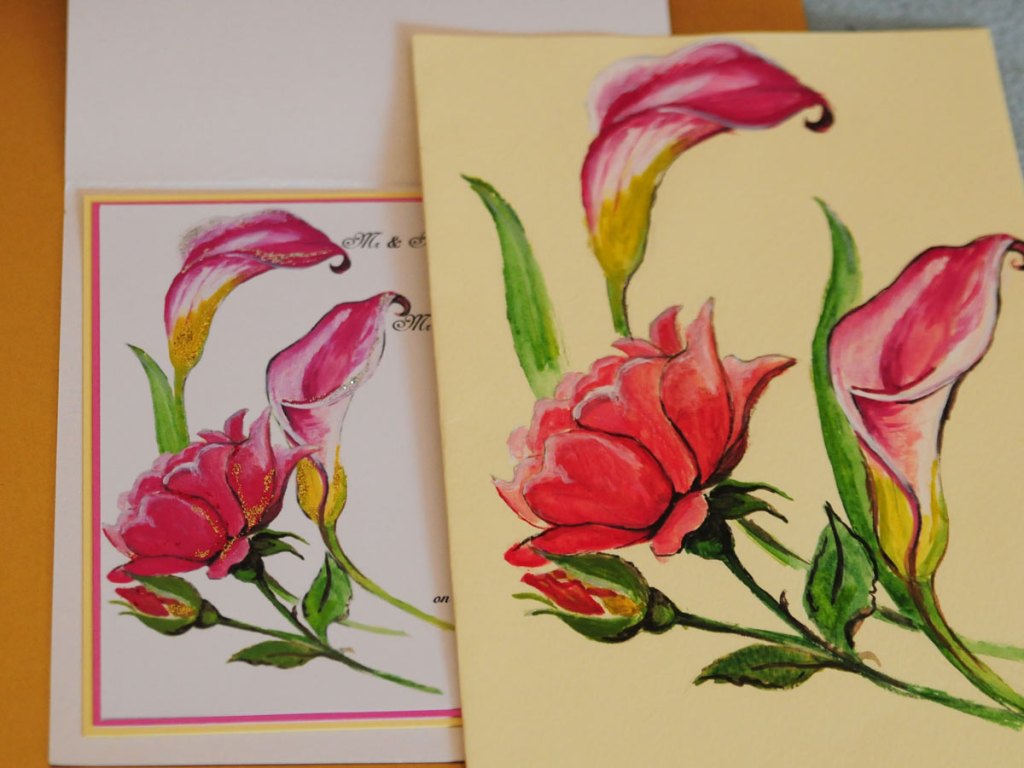 Rose elegant wedding&nbsp;card