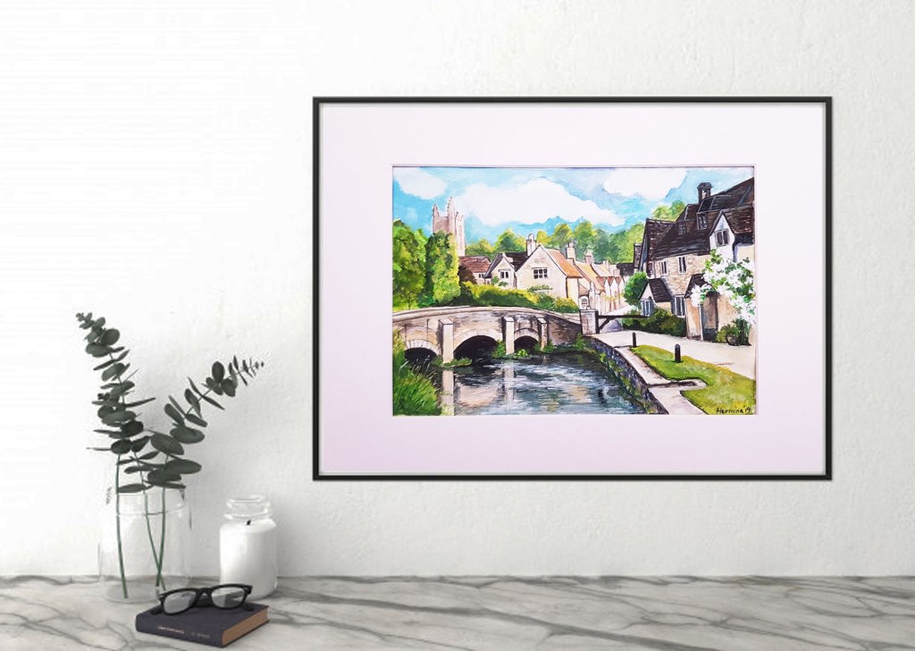 Castle Combe painting