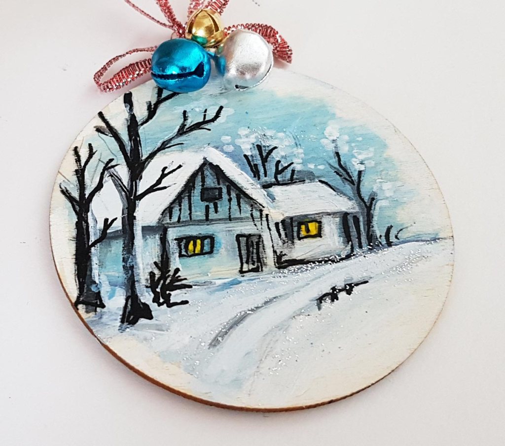 Personalised baubles for Christmas