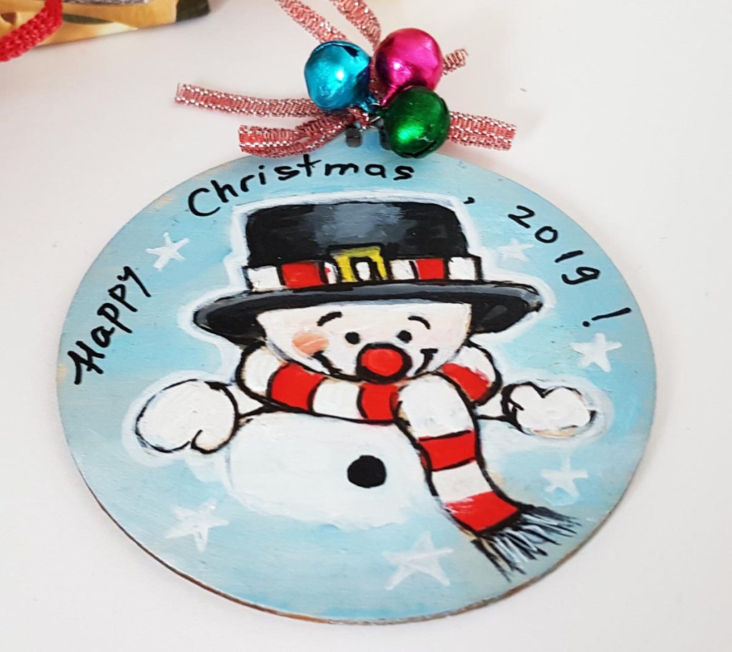 Hand painted Christmas decorations