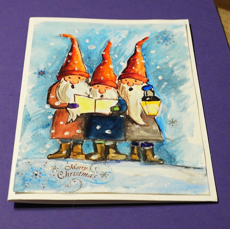 Hand Painted Christmas Cards
