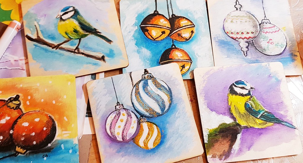 Hand painted coasters