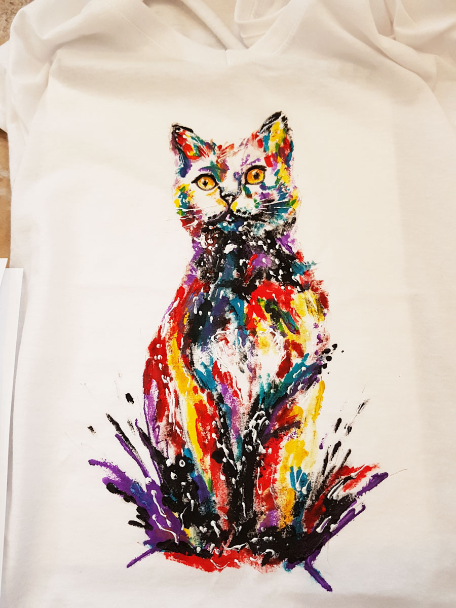 Personalised hand painted t-shirts