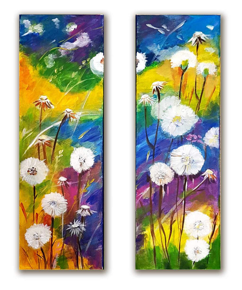 Dandelions original paintings