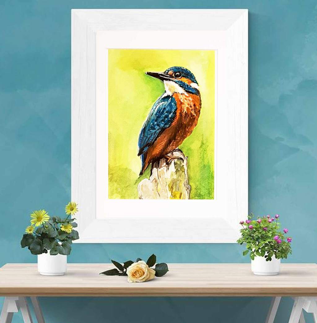Kingfisher painting