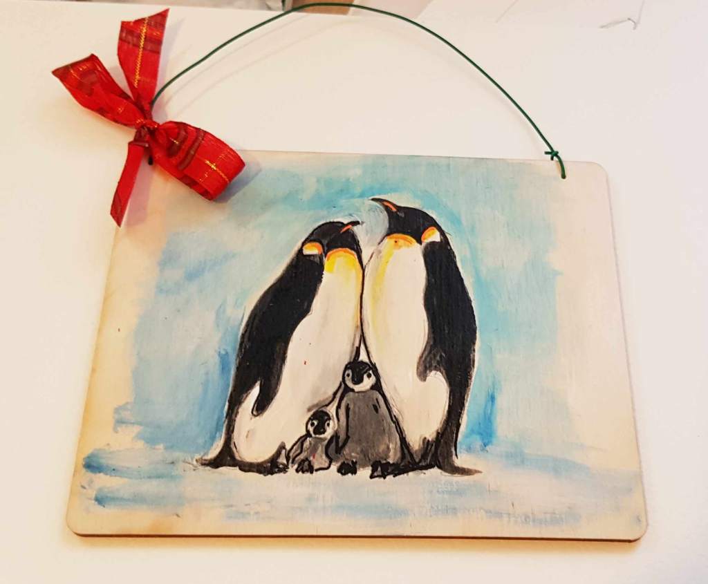 Personalised Penguin Family Portrait