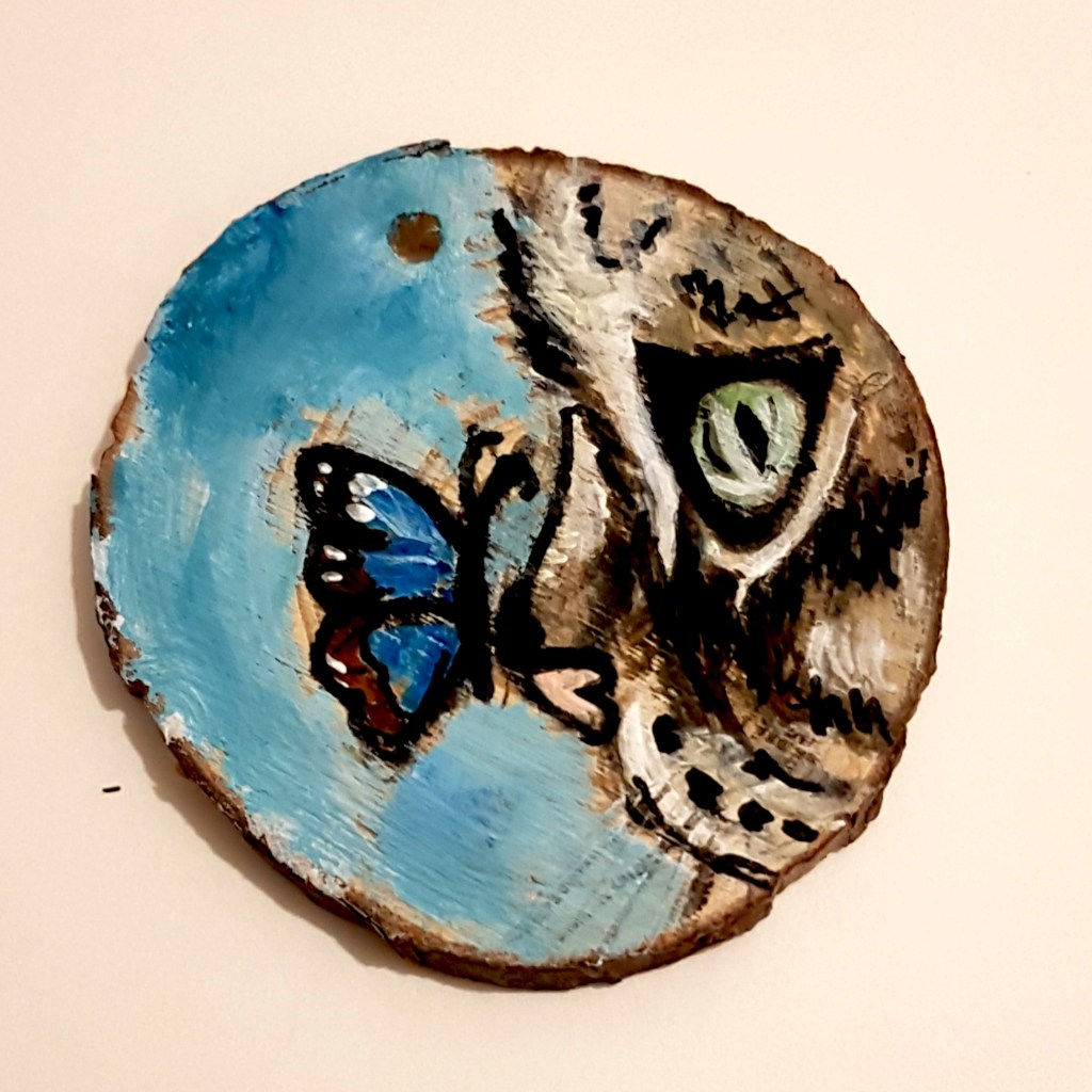 Pet portrait in a bauble