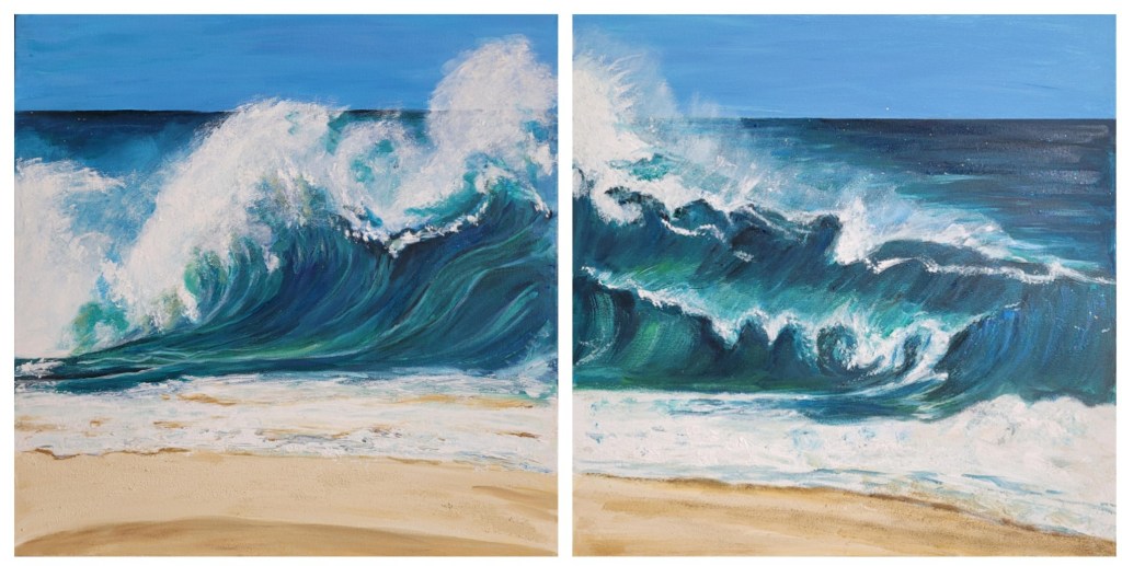 Ocean’s Grace – A Stunning Two-Piece Seascape
